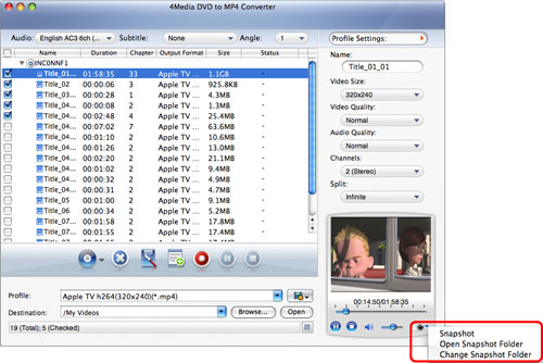 Converting DVD to MP4 format for Mac