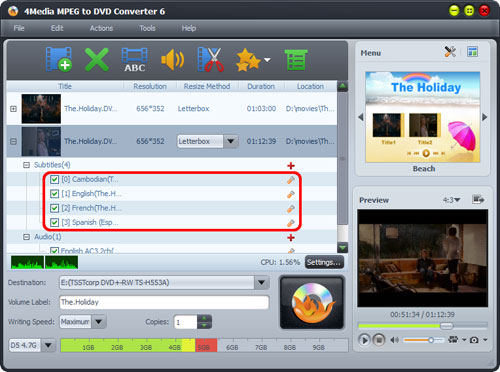 How to convert MPEG to DVD