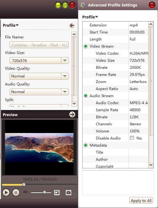 4Media iPad Video Converter