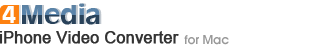 4Media iPhone Video Converter for Mac